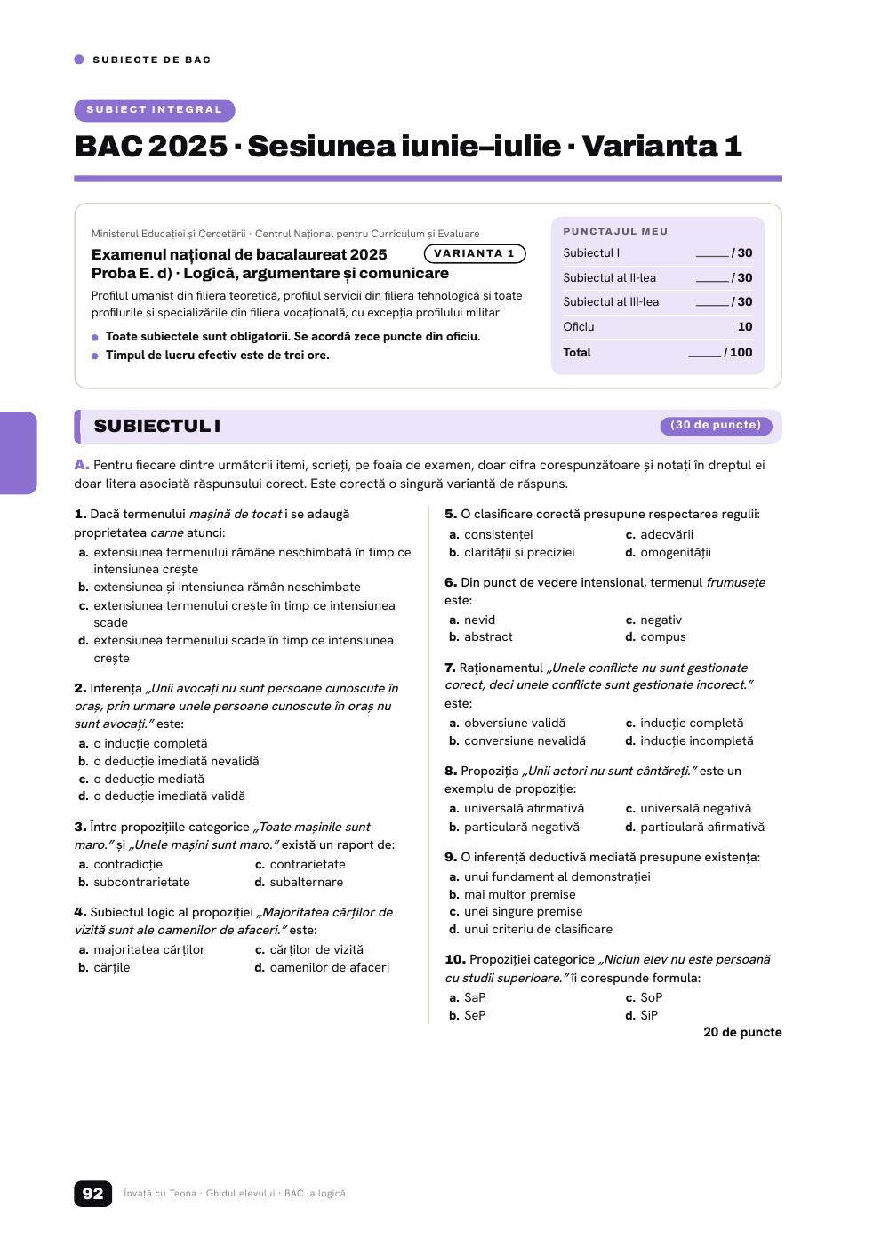 Pagină din ghid 10